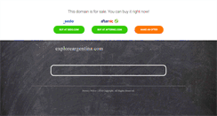 Desktop Screenshot of exploreargentina.com